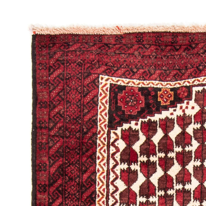 Alfombra de pasillo Alfombra Belutsch - 185 x 102 cm - rojo oscuro