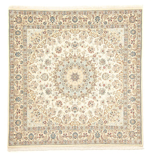 Alfombra Persa - Nain - Real cuadrado  - 203 x 202 cm - beige