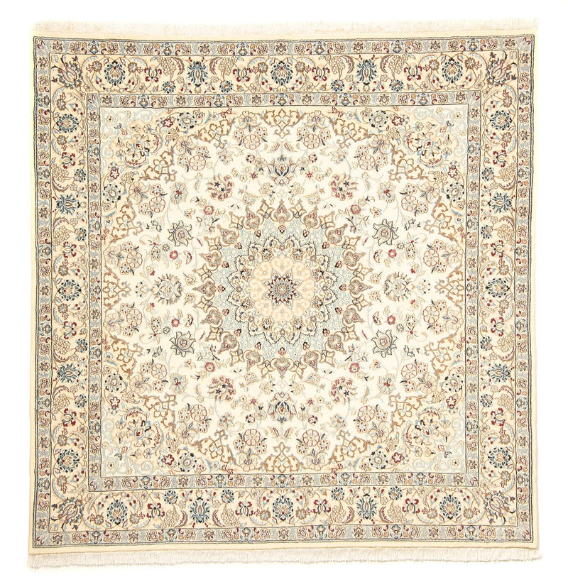 Alfombra Persa - Nain - Real cuadrado  - 203 x 202 cm - beige