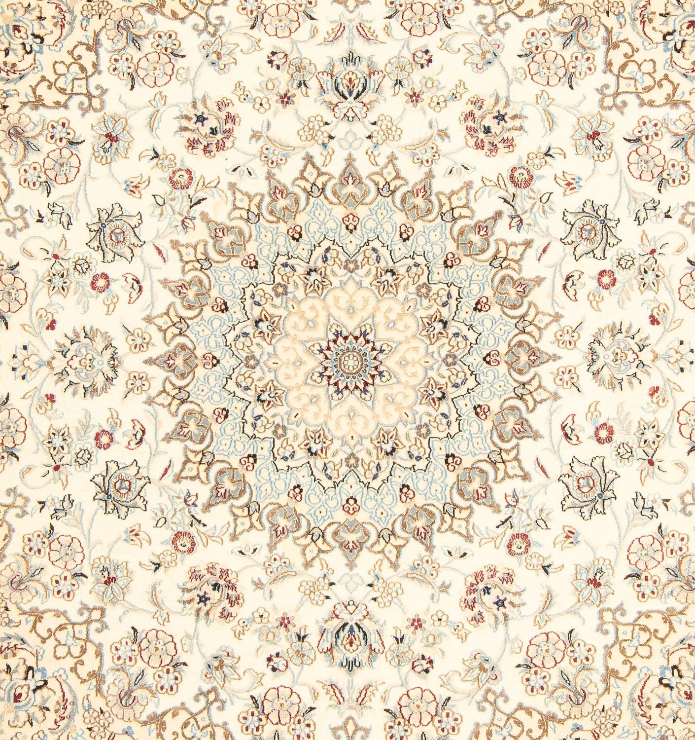 Alfombra Persa - Nain - Real cuadrado  - 203 x 202 cm - beige