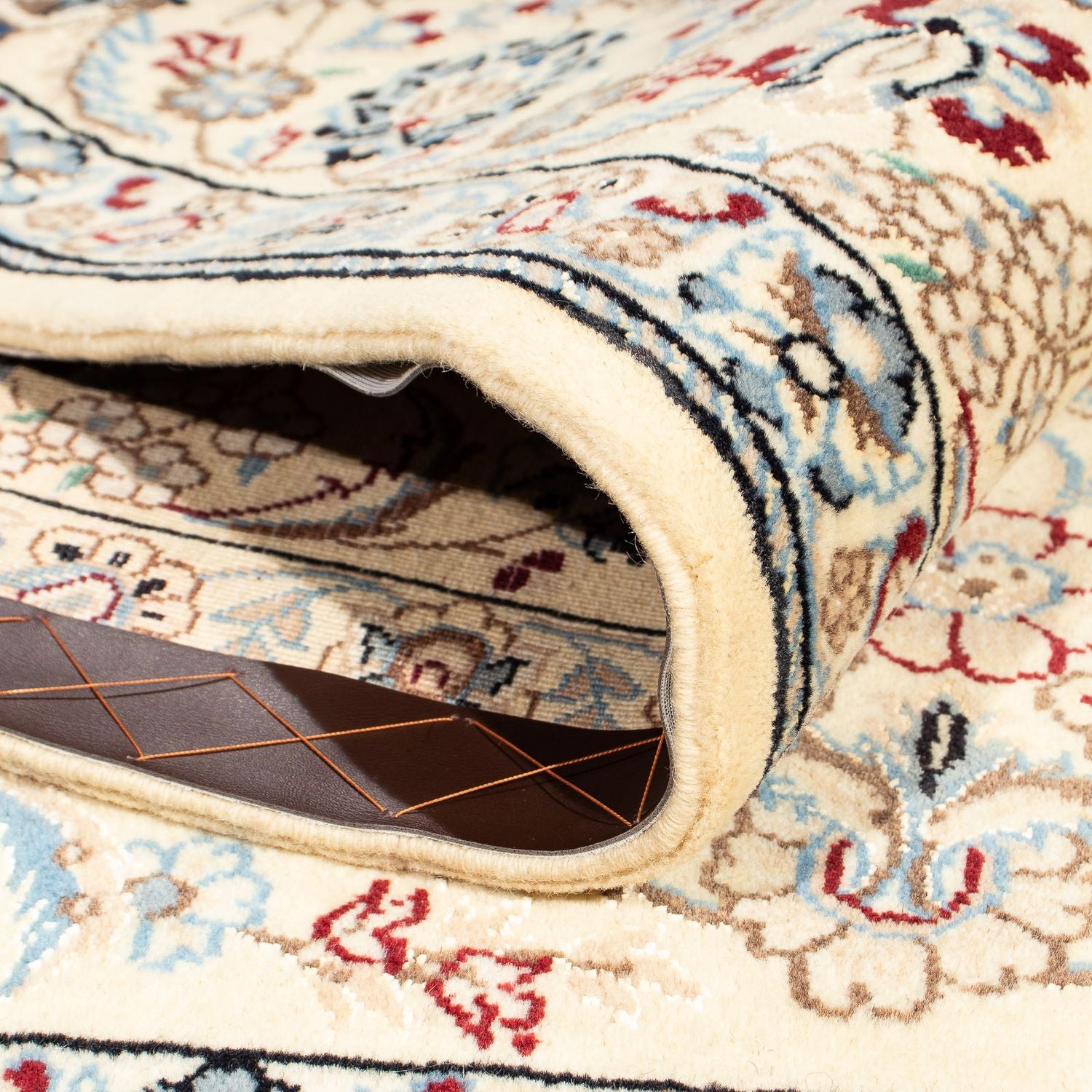 Alfombra Persa - Nain - Real cuadrado  - 203 x 202 cm - beige
