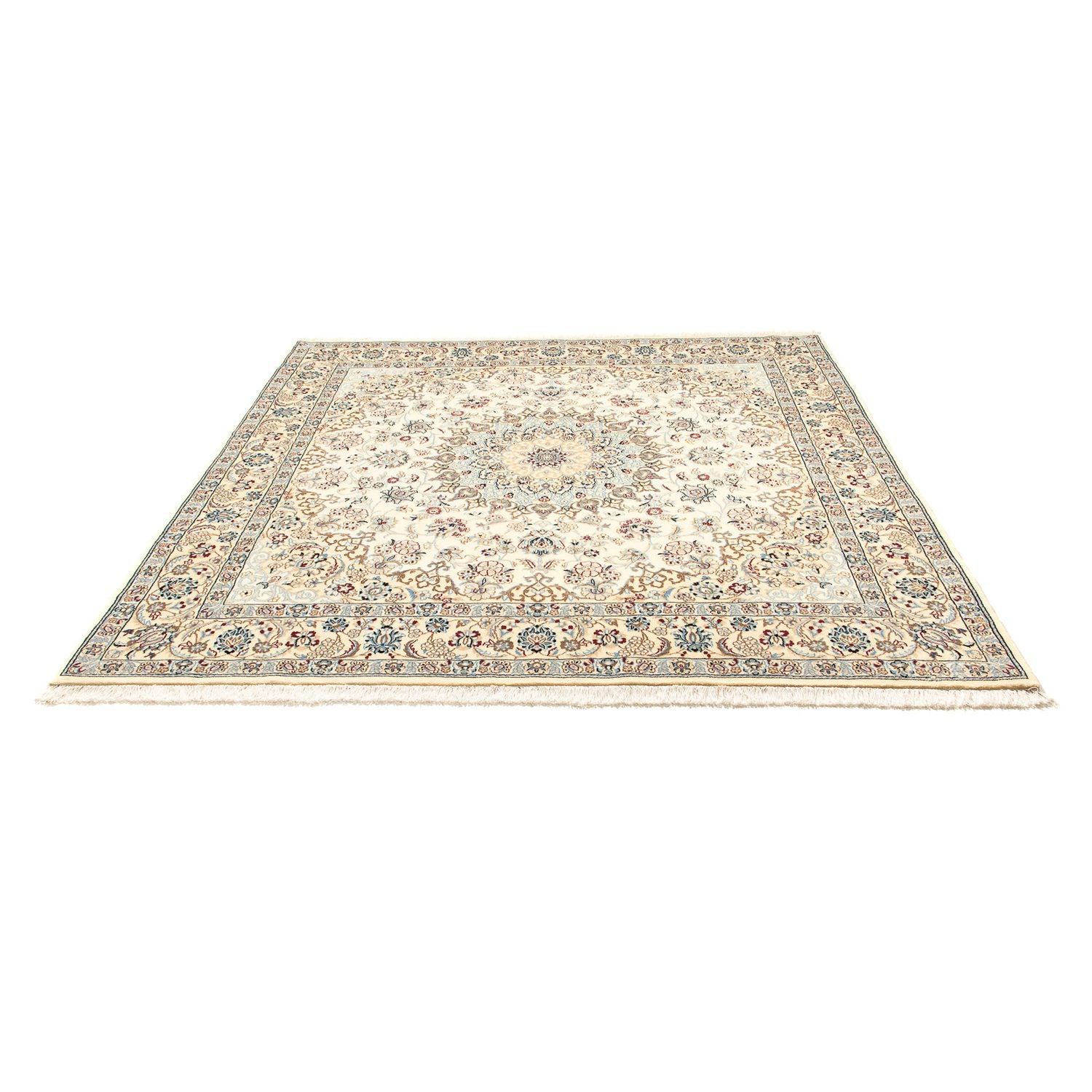 Alfombra Persa - Nain - Real cuadrado  - 203 x 202 cm - beige