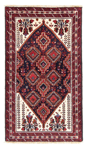 Alfombra de pasillo Alfombra Belutsch - 185 x 103 cm - azul oscuro