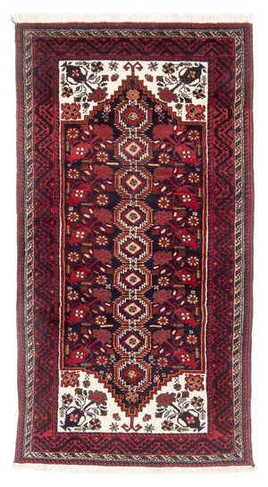 Alfombra de pasillo Alfombra Belutsch - 199 x 99 cm - rojo