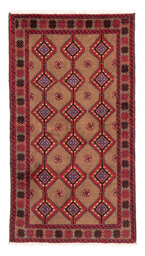 Alfombra de pasillo Alfombra Belutsch - 179 x 101 cm - rojo