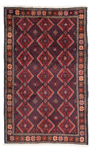 Alfombra Belutsch - 158 x 95 cm - azul oscuro