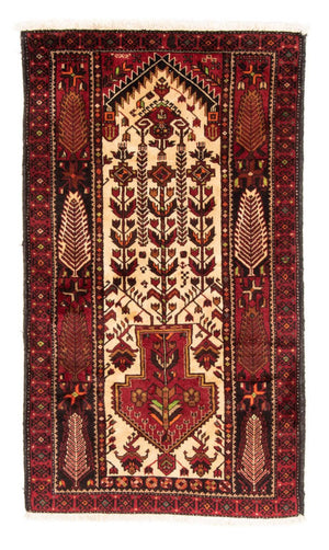 Alfombra de pasillo Alfombra Belutsch - 187 x 102 cm - rojo
