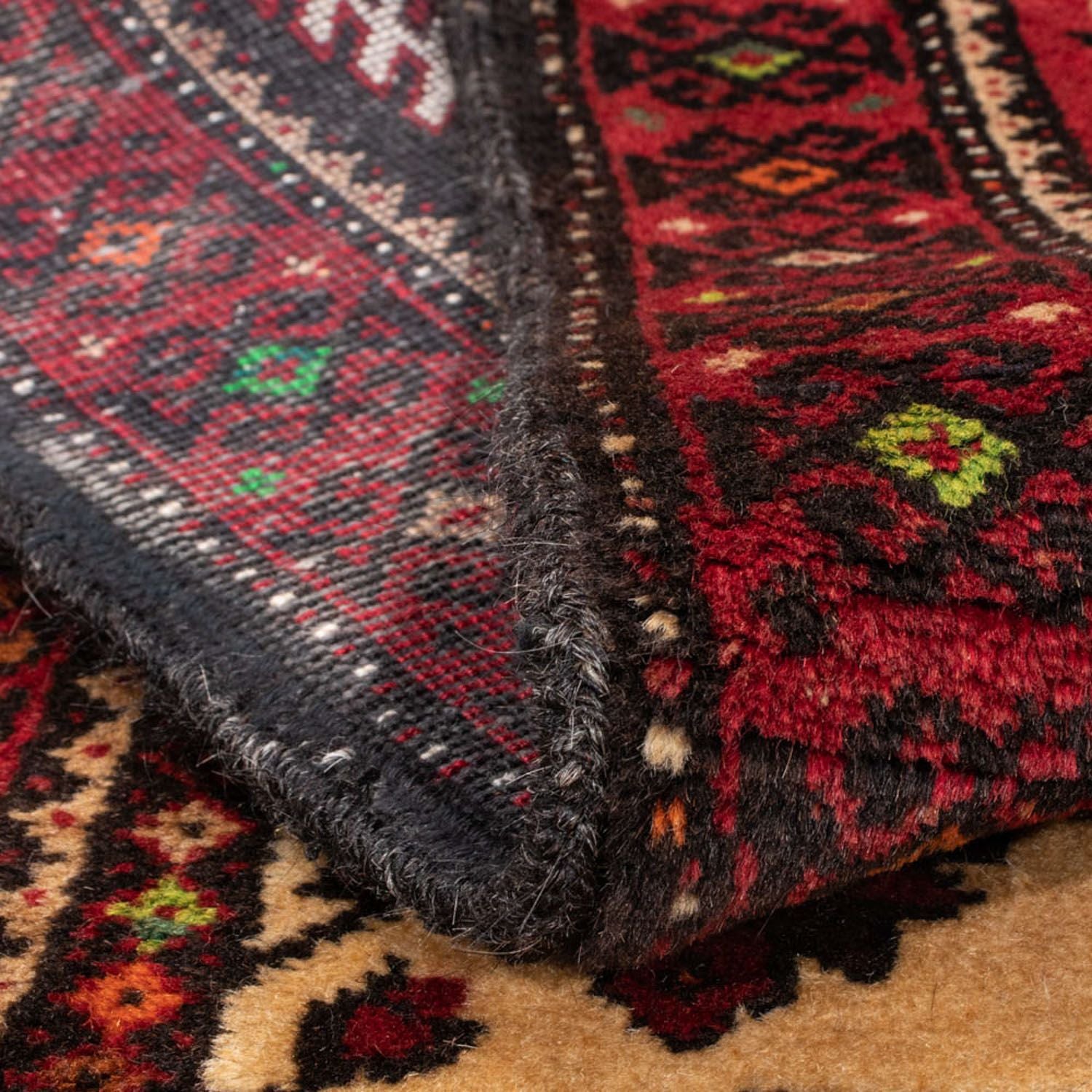 Alfombra de pasillo Alfombra Belutsch - 187 x 102 cm - rojo