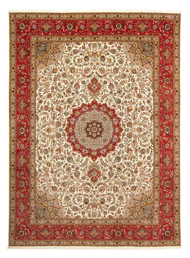 Alfombra Persa - Tabriz - Real - 406 x 300 cm - rojo