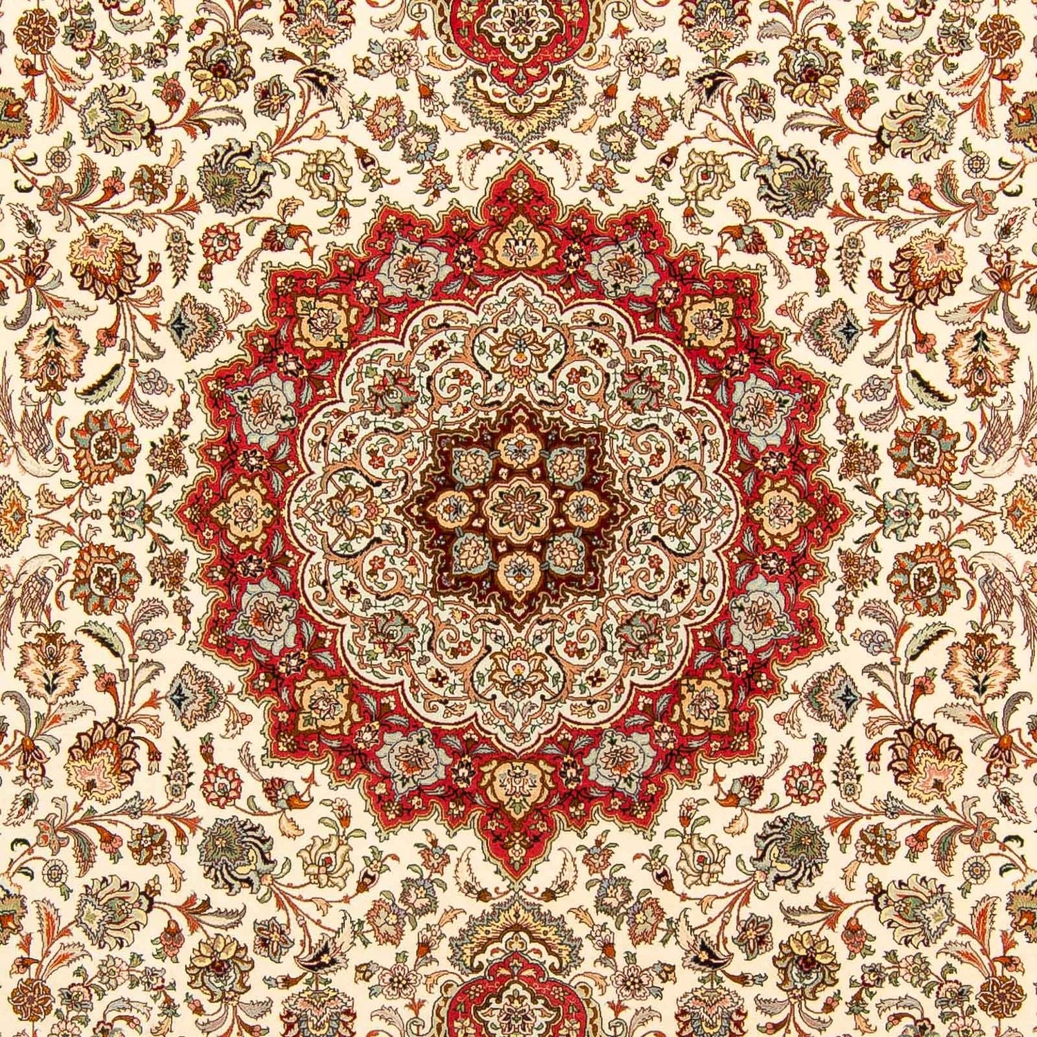 Alfombra Persa - Tabriz - Real - 406 x 300 cm - rojo