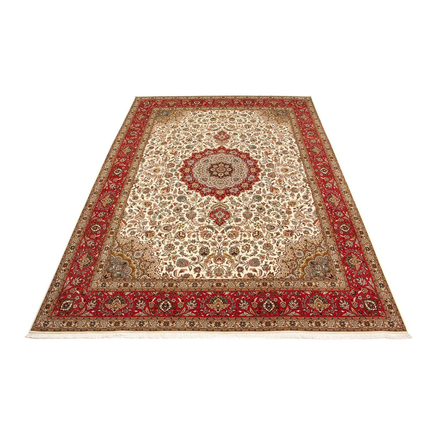 Alfombra Persa - Tabriz - Real - 406 x 300 cm - rojo