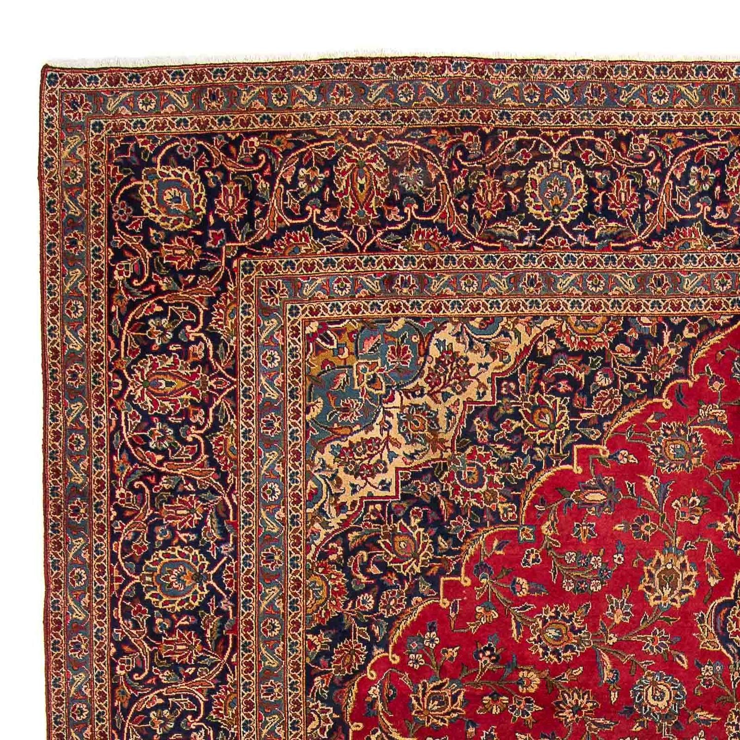 Alfombra persa - Keshan - 421 x 302 cm - rojo