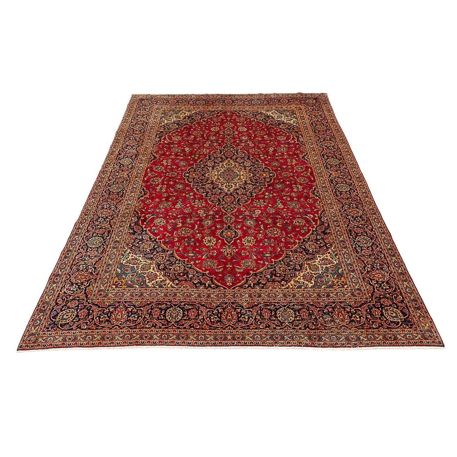 Alfombra persa - Keshan - 421 x 302 cm - rojo
