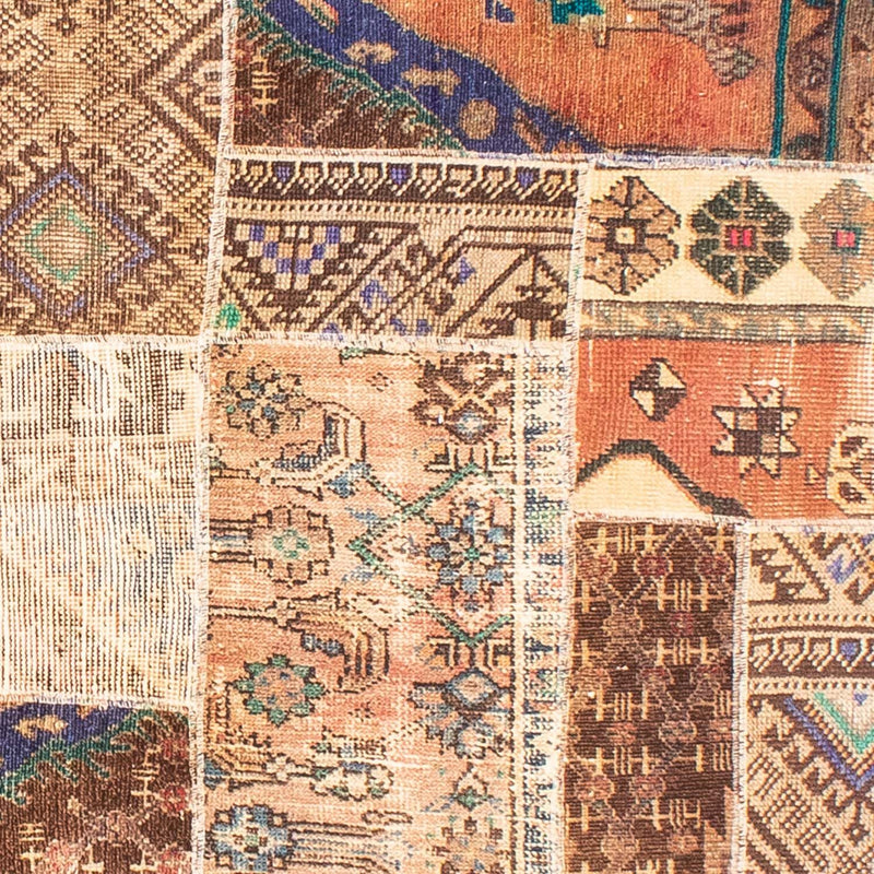 Alfombra de patchwork - 301 x 239 cm - multicolor