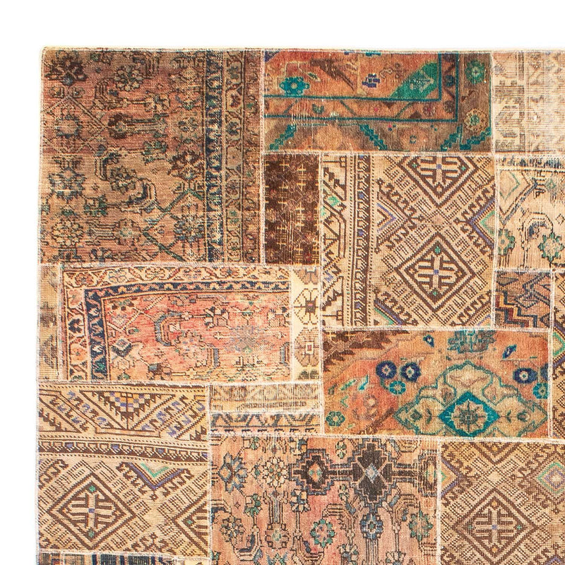 Alfombra de patchwork - 301 x 239 cm - multicolor