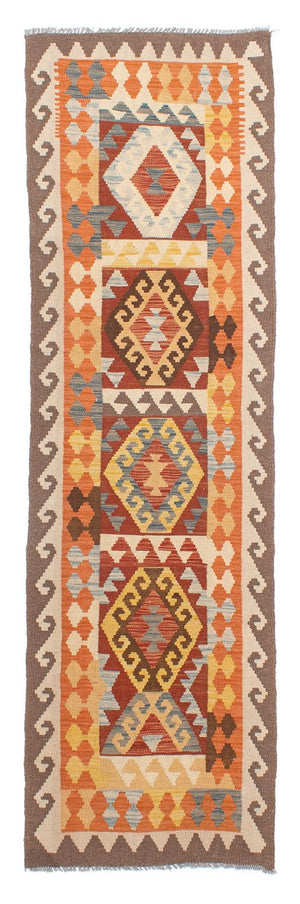 Alfombra de pasillo Alfombra Kelim - Splash - 298 x 78 cm - multicolor
