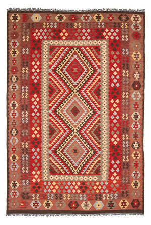 Alfombra Kelim - Splash - 304 x 199 cm - multicolor