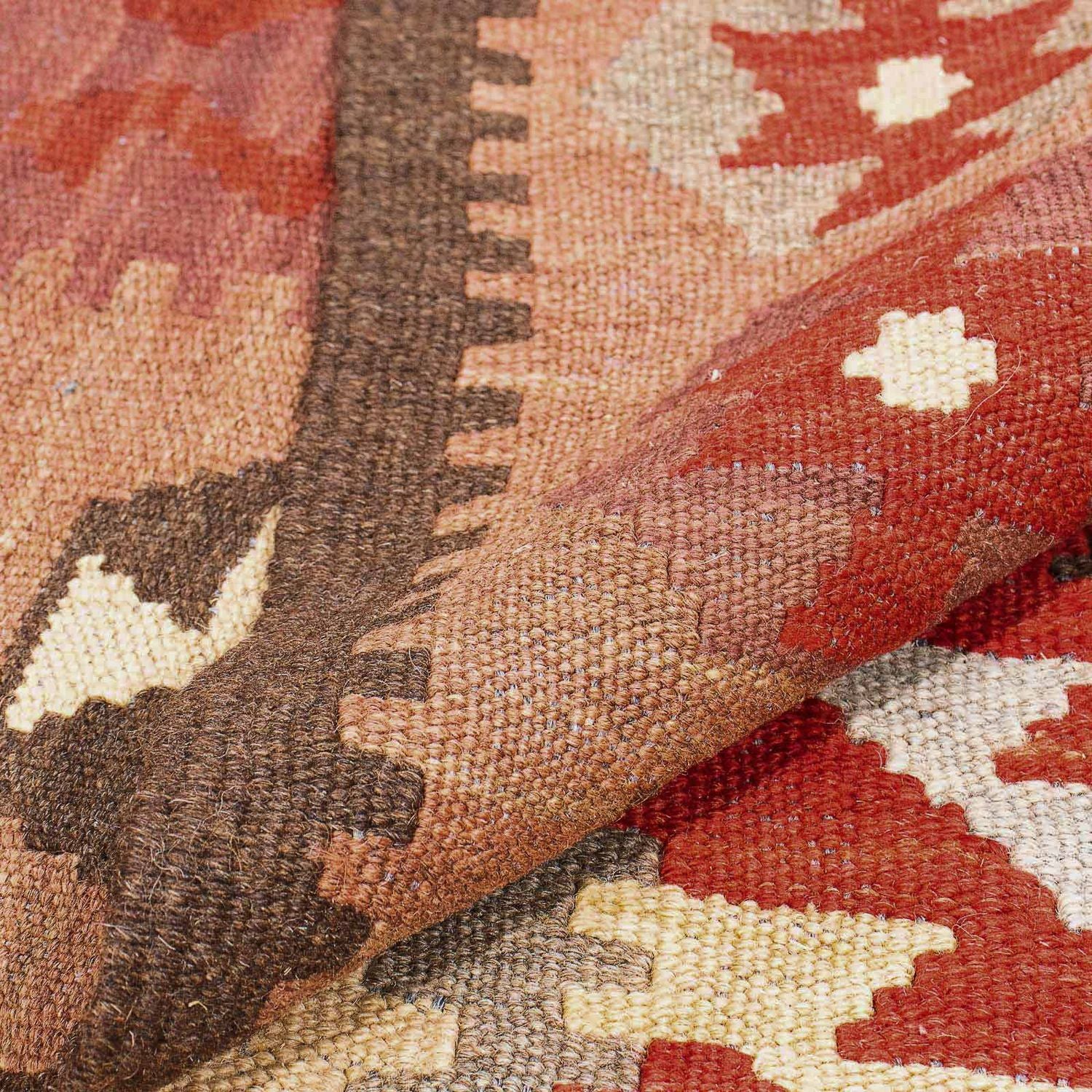 Alfombra Kelim - Splash - 304 x 199 cm - multicolor
