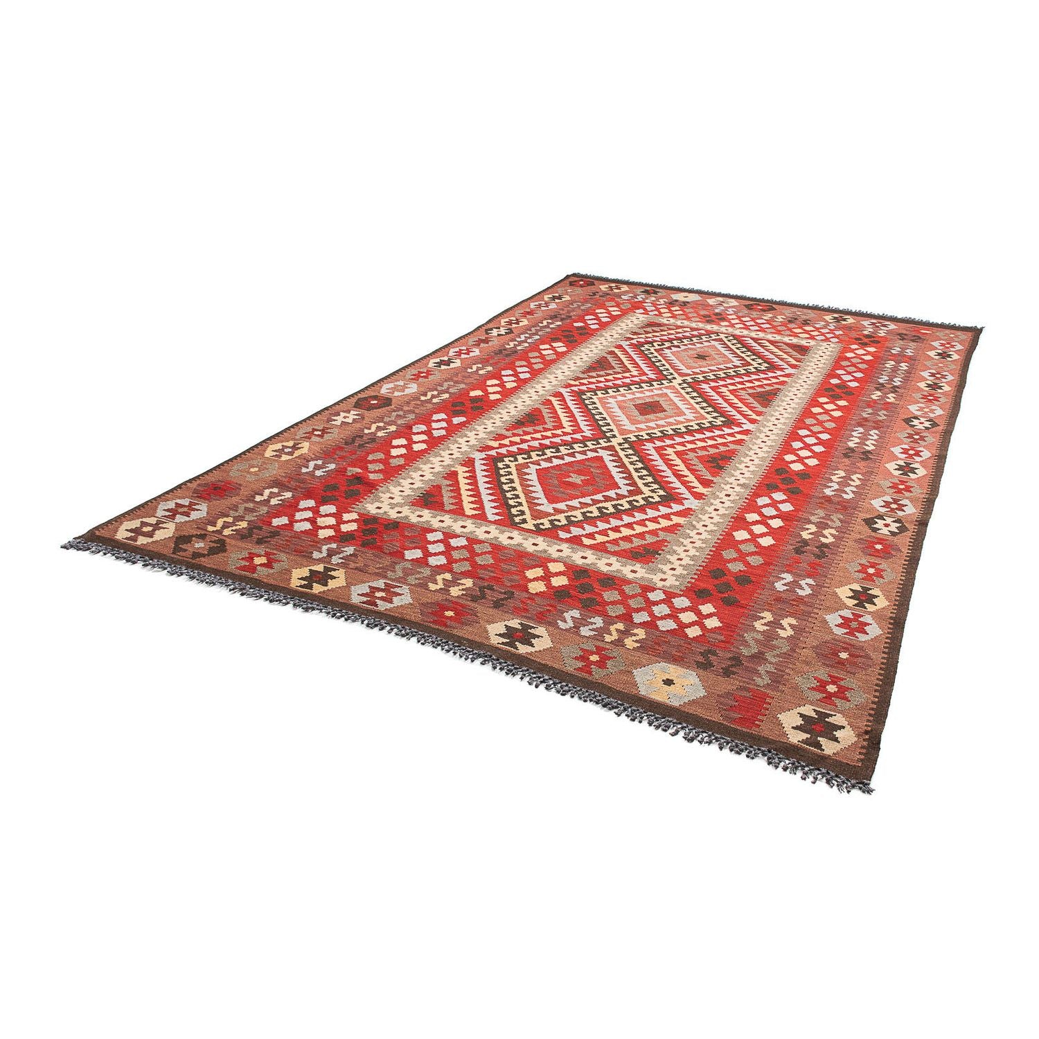 Alfombra Kelim - Splash - 304 x 199 cm - multicolor