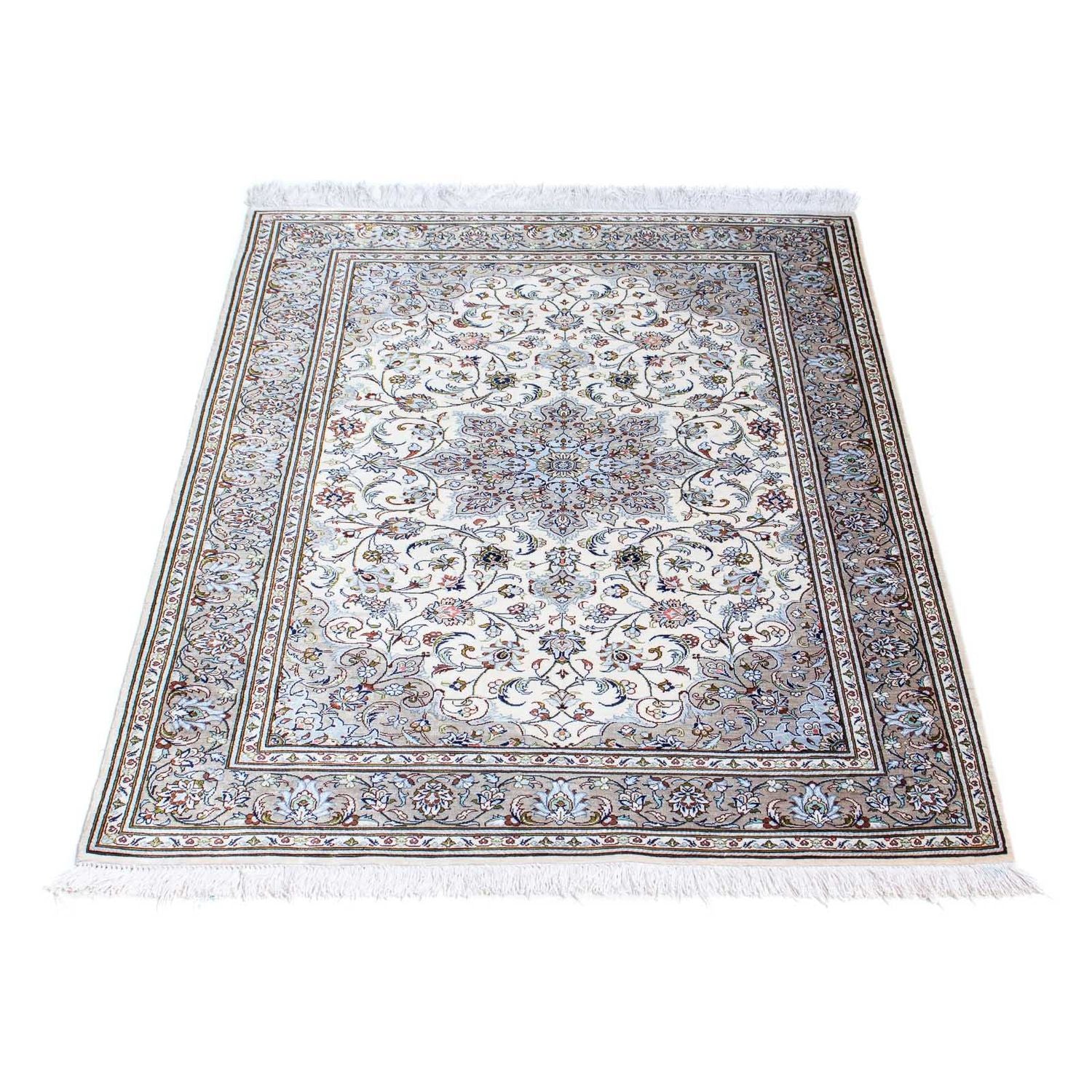 Alfombra persa - Ghom - 121 x 80 cm - beige
