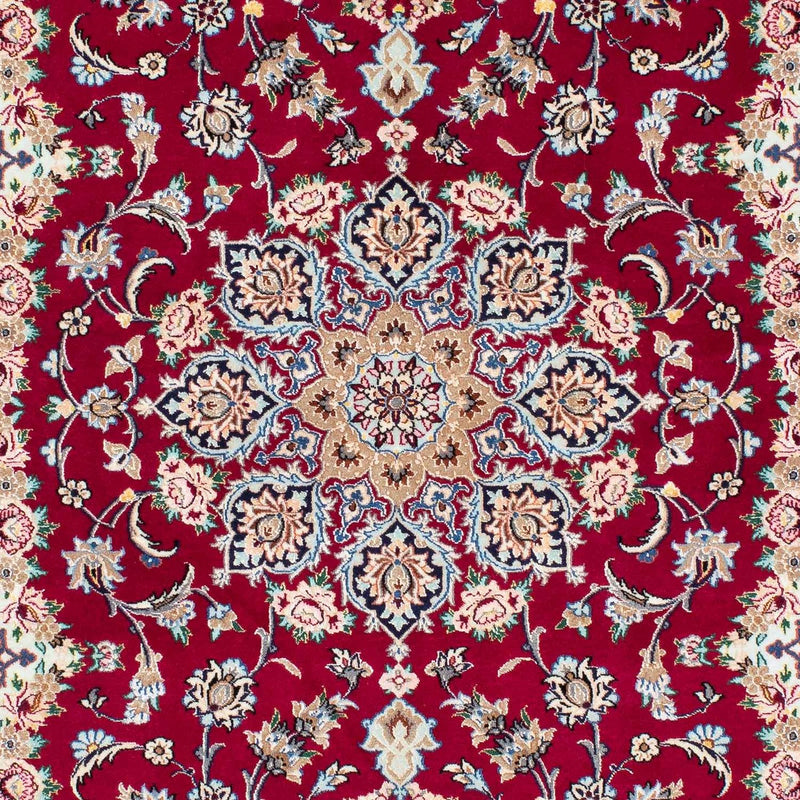 Alfombra Persa - Isfahan - Prima - 194 x 131 cm - rojo oscuro