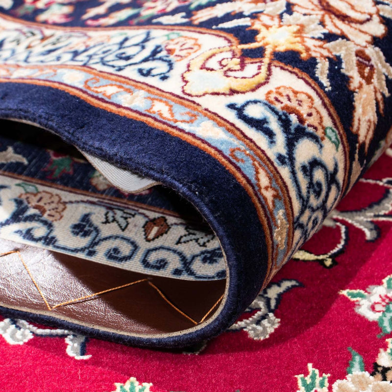 Alfombra Persa - Isfahan - Prima - 194 x 131 cm - rojo oscuro