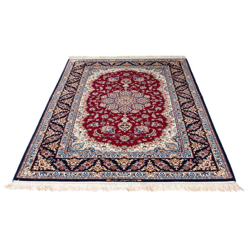 Alfombra Persa - Isfahan - Prima - 194 x 131 cm - rojo oscuro