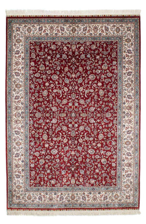 Alfombra oriental - Hereke - 246 x 170 cm - rojo oscuro