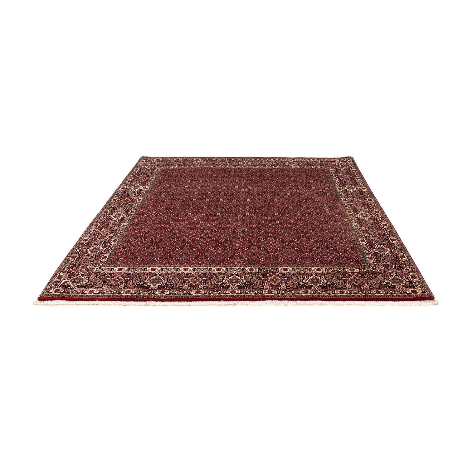 Alfombra persa - Bidjar cuadrado  - 205 x 205 cm - rojo oscuro