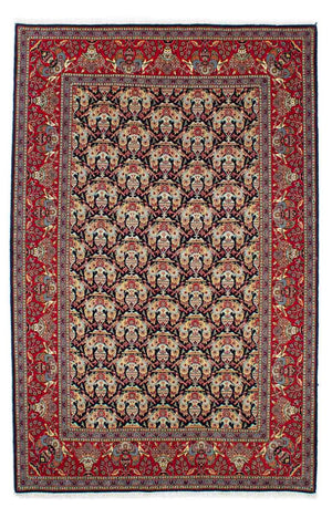Alfombra persa - Keshan - 223 x 145 cm - azul oscuro
