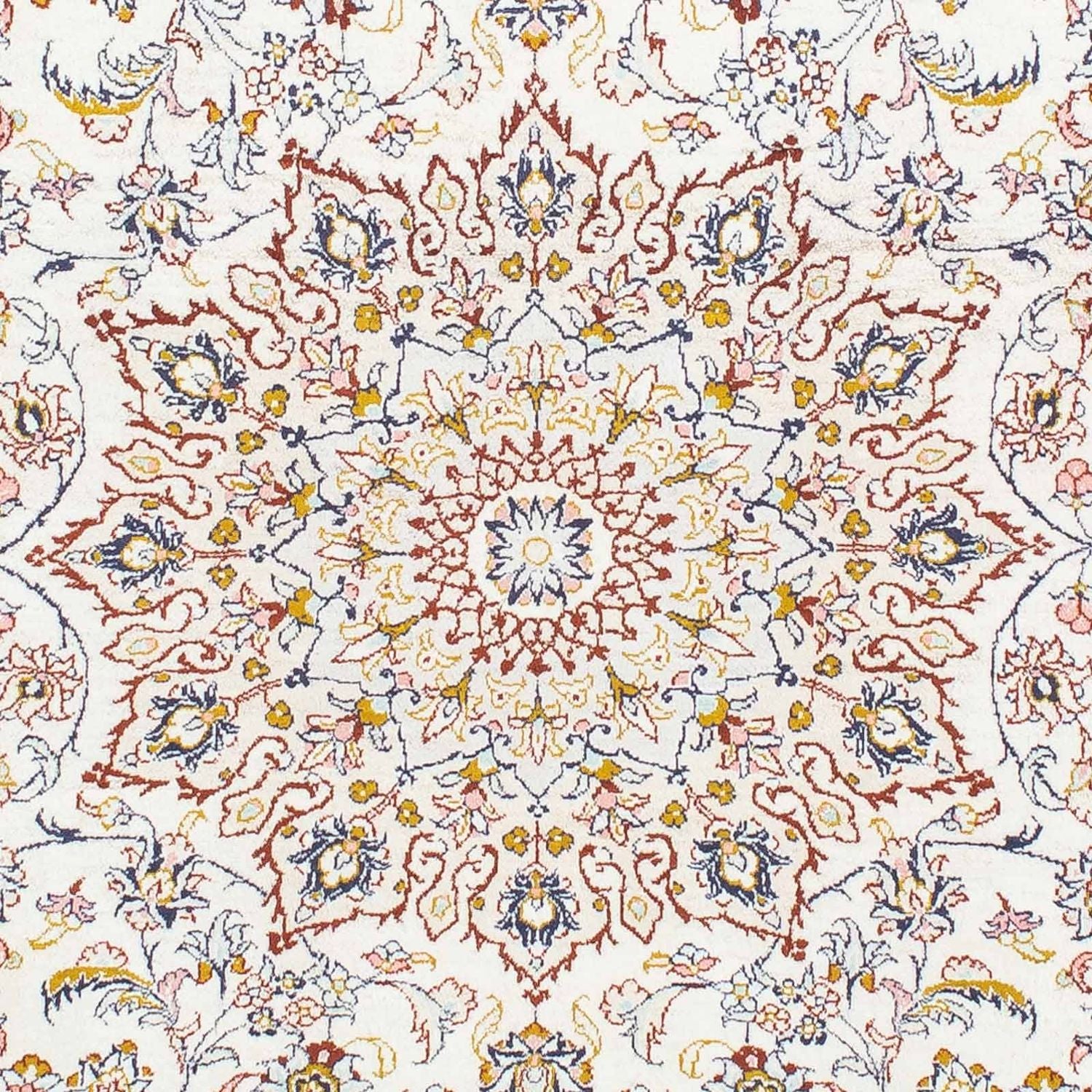 Alfombra persa - Ghom - 147 x 100 cm - beige
