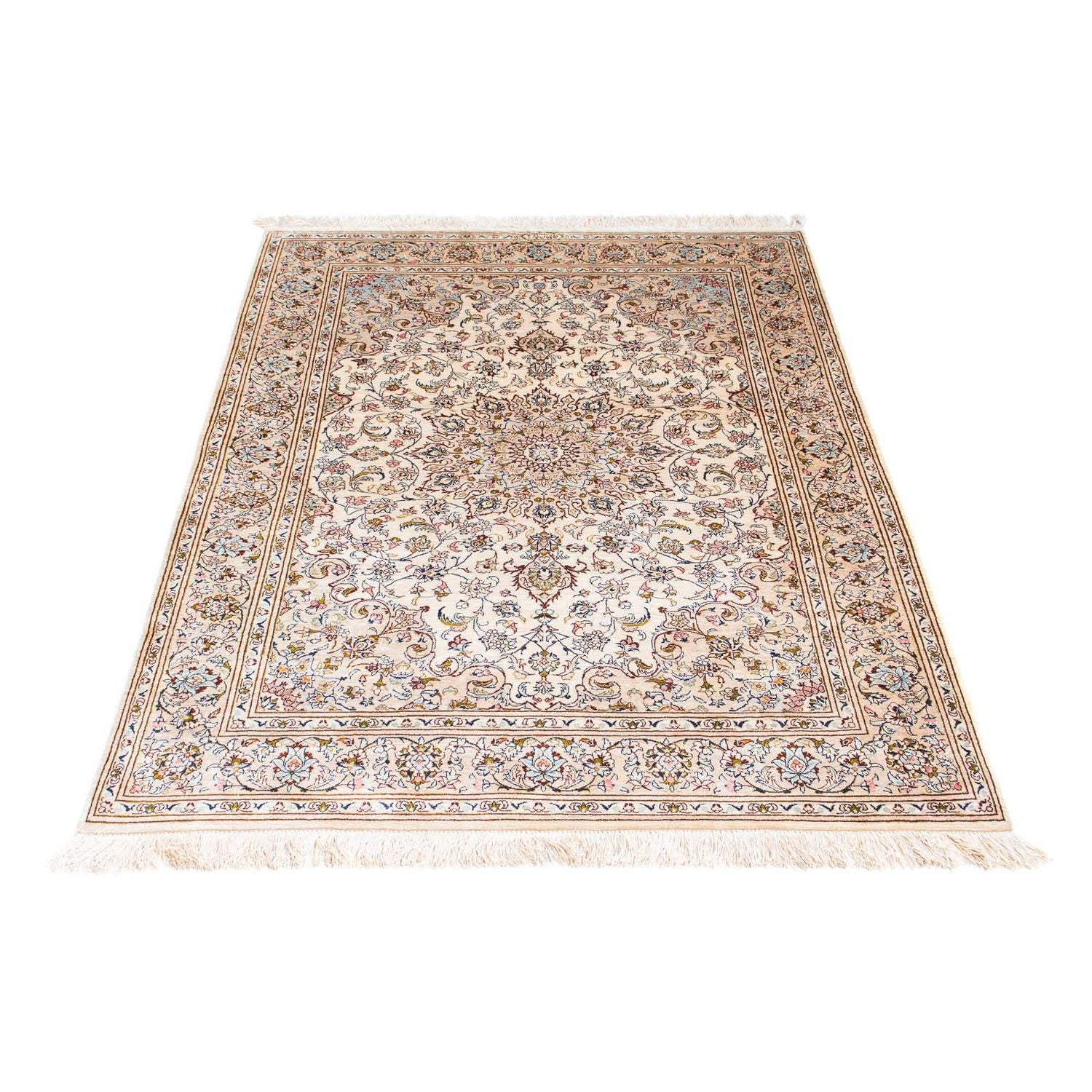 Alfombra persa - Ghom - 147 x 100 cm - beige