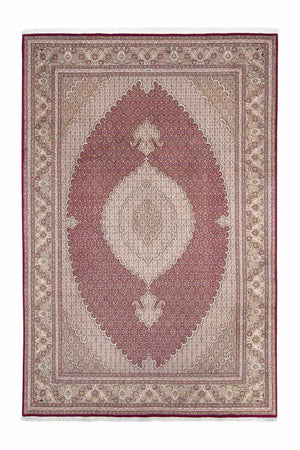 Alfombra persa - Tabriz - 308 x 200 cm - rojo oscuro