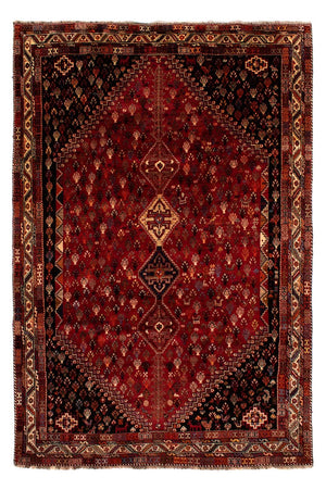 Alfombra persa - Nómada - 315 x 216 cm - rojo oscuro