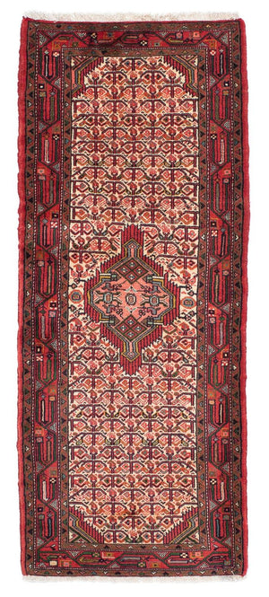 Alfombra de pasillo Alfombra persa - Nómada - 195 x 76 cm - rojo oscuro