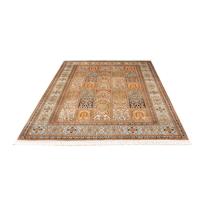 Alfombra de seda - Seda de Cachemira - 221 x 158 cm - multicolor