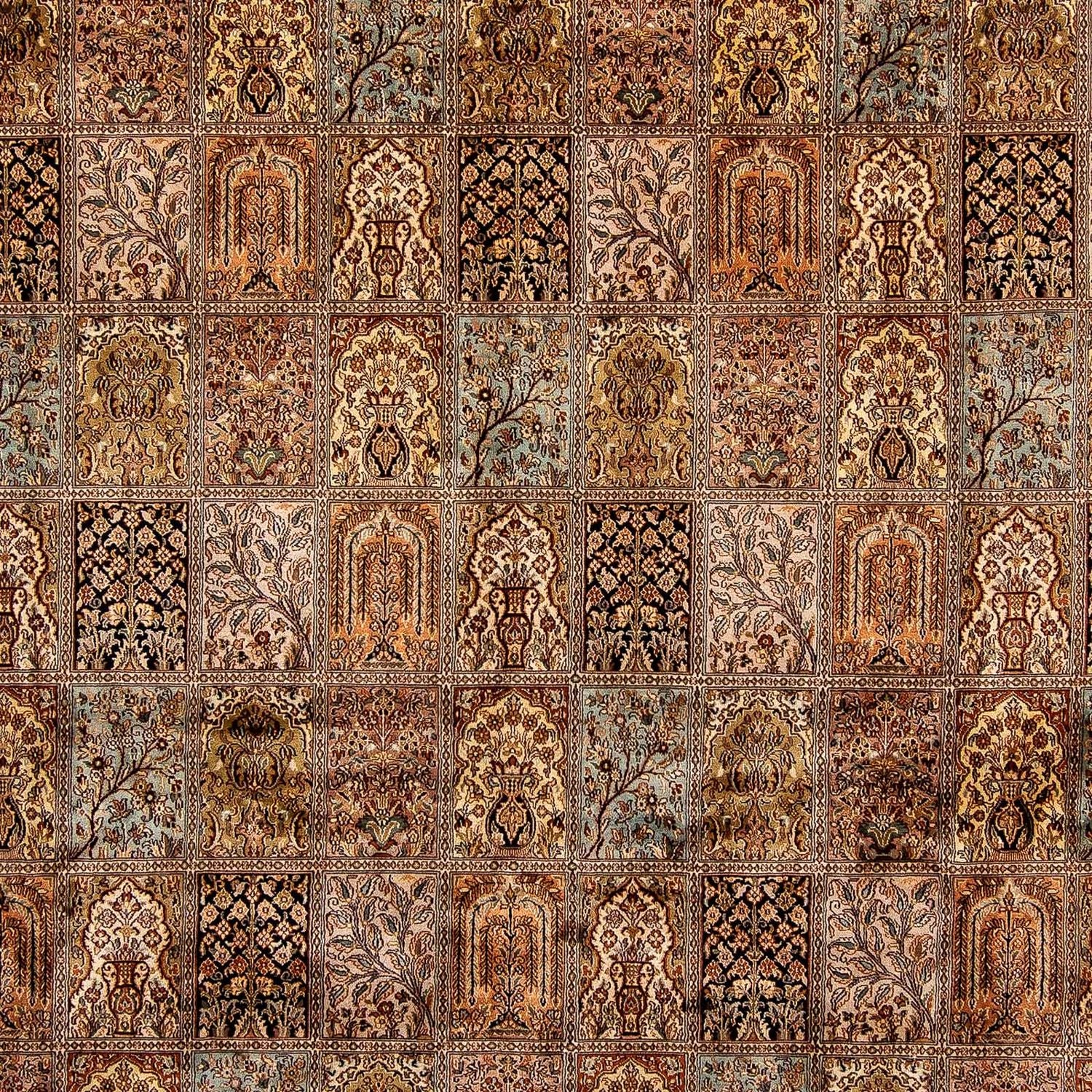 Alfombra de seda - Seda de Cachemira - 332 x 248 cm - marrón