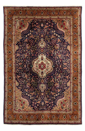 Alfombra persa - Clásica - 233 x 179 cm - azul oscuro