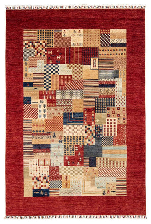 Alfombra Ziegler - 237 x 173 cm - rojo oscuro