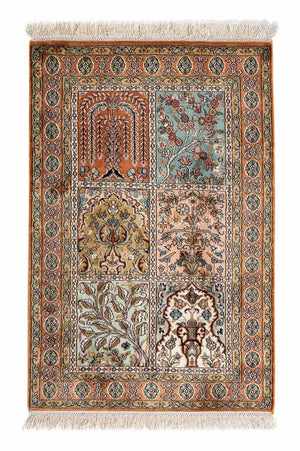 Alfombra persa - Clásica - 94 x 63 cm - multicolor