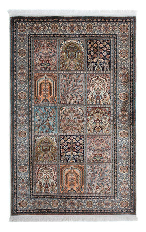 Alfombra de seda - Seda de Cachemira - 152 x 96 cm - multicolor