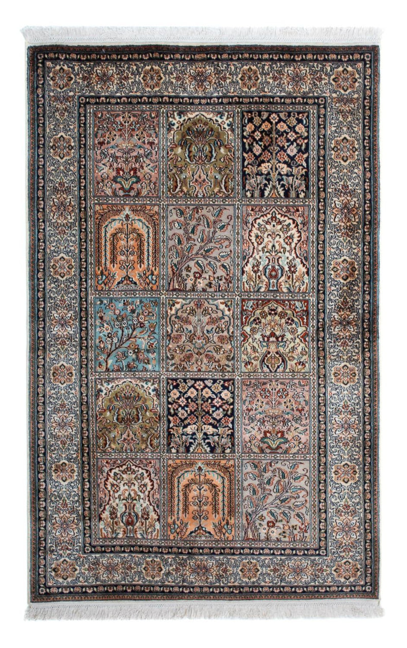 Alfombra de seda - Seda de Cachemira - 152 x 96 cm - multicolor