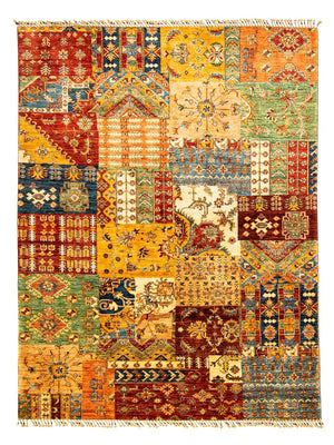 Alfombra de patchwork - 247 x 181 cm - multicolor