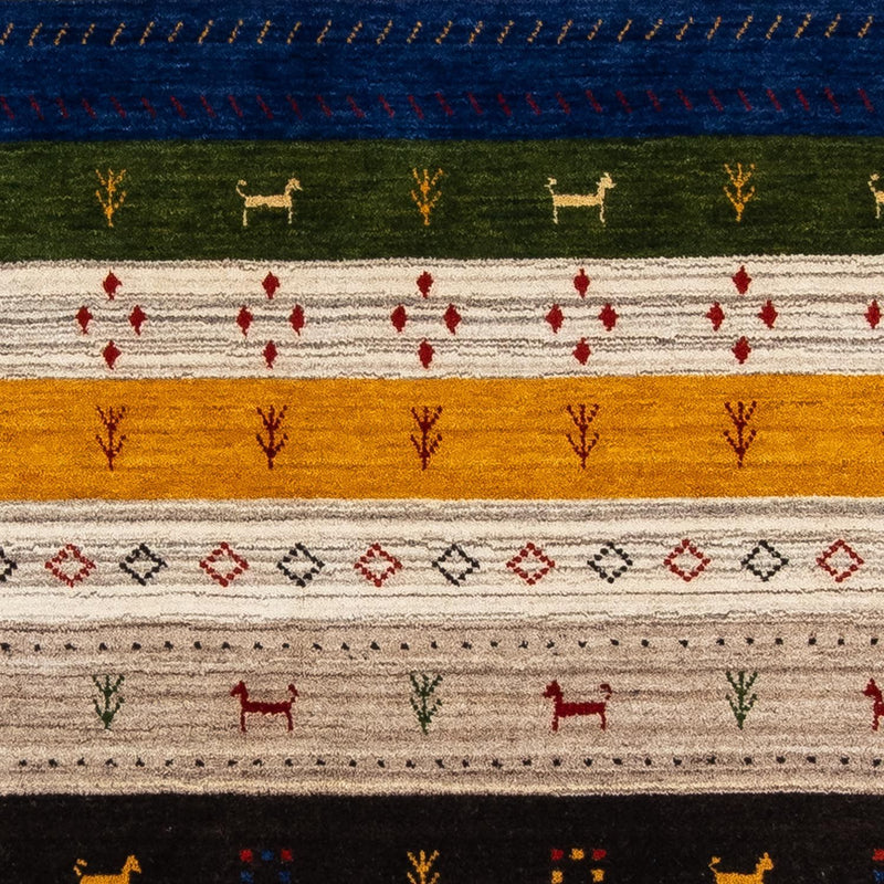 Alfombra Gabbeh - Loribaft Persa - 200 x 144 cm - multicolor