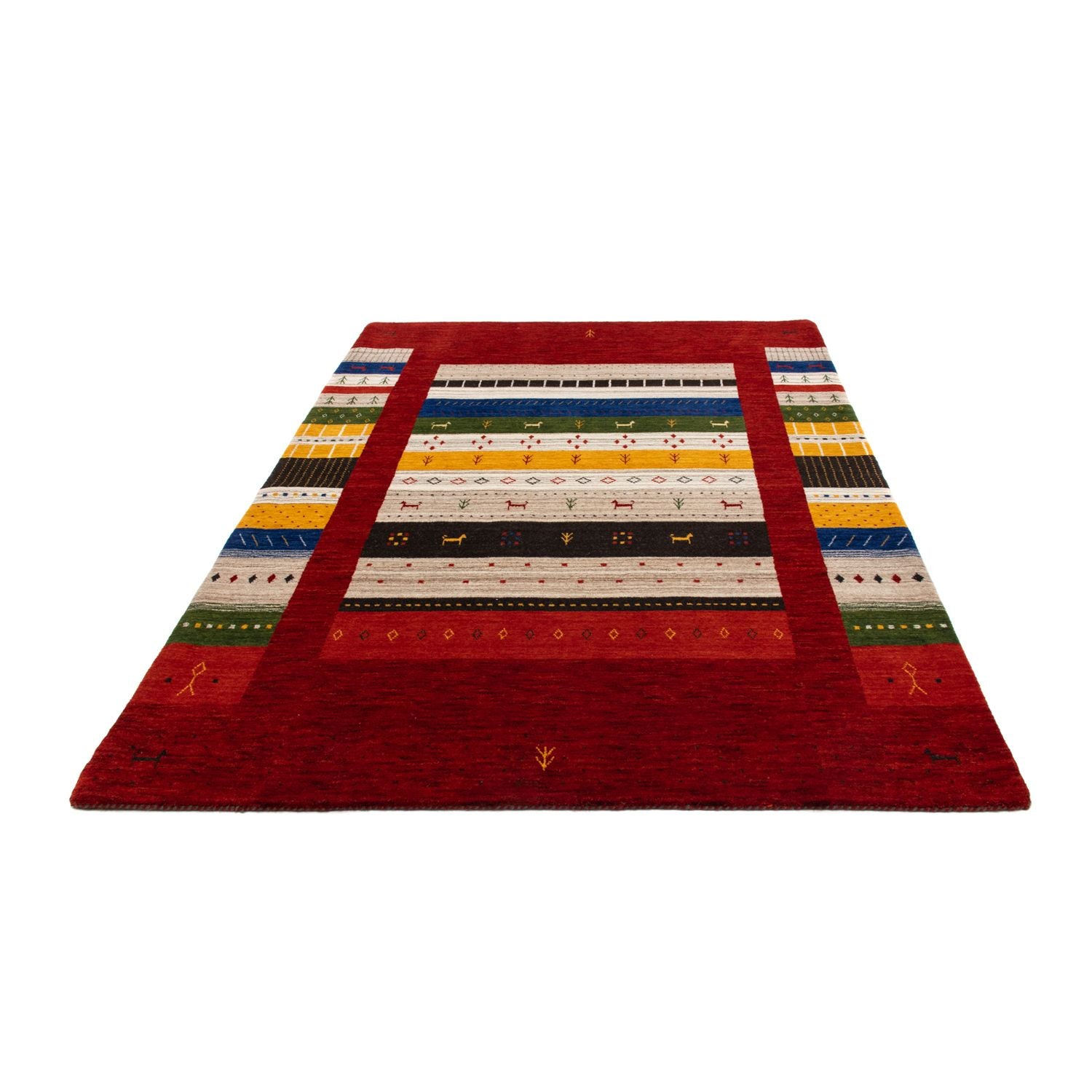Alfombra Gabbeh - Loribaft Persa - 200 x 144 cm - multicolor