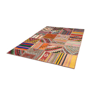 Alfombra de patchwork - 241 x 170 cm - multicolor