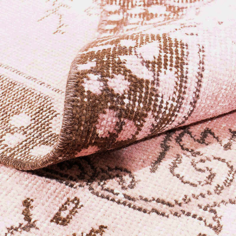 Alfombra Vintage - 217 x 118 cm - rosa