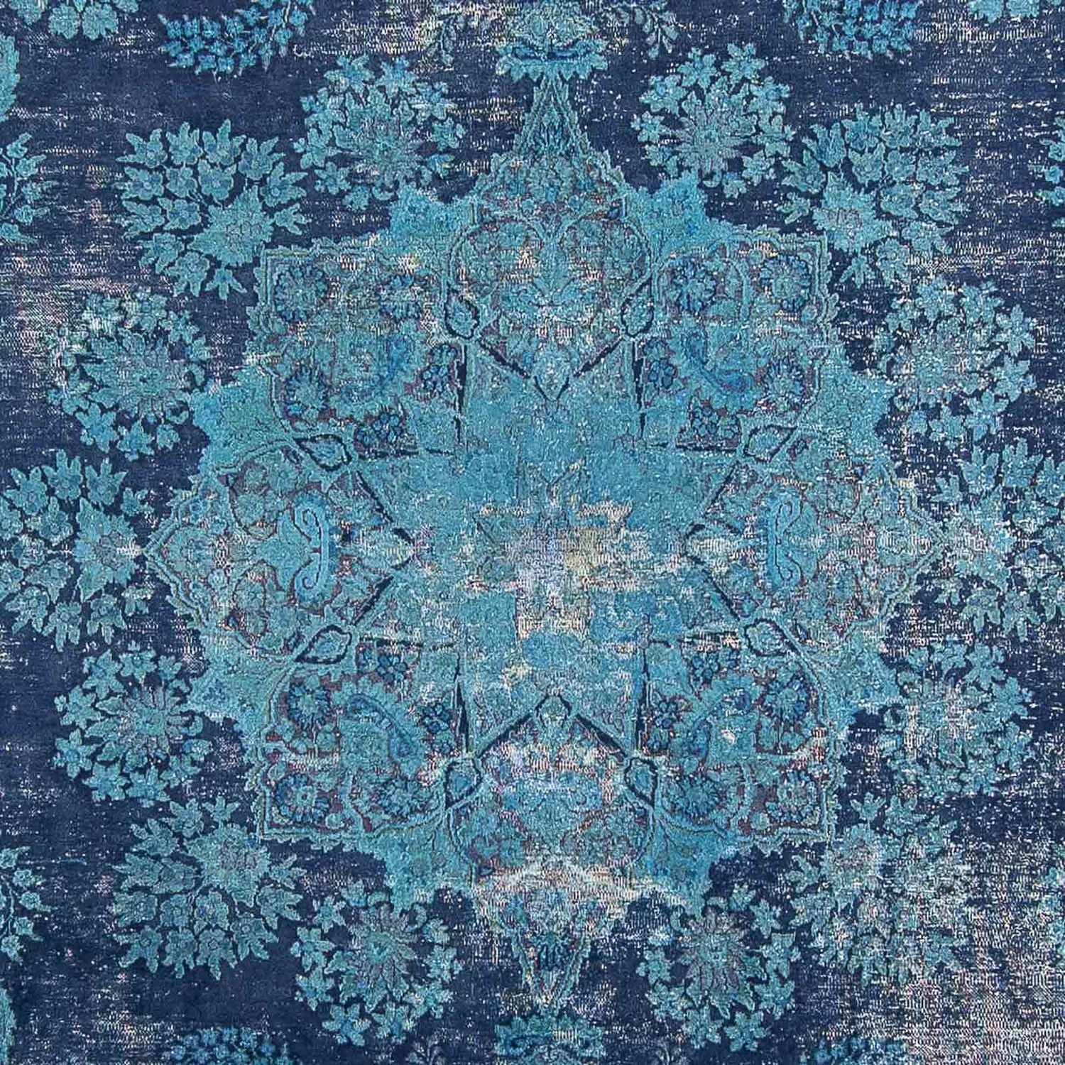 Alfombra Vintage - 333 x 258 cm - azul