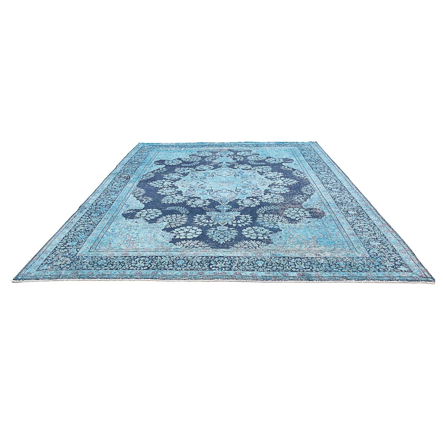 Alfombra Vintage - 333 x 258 cm - azul