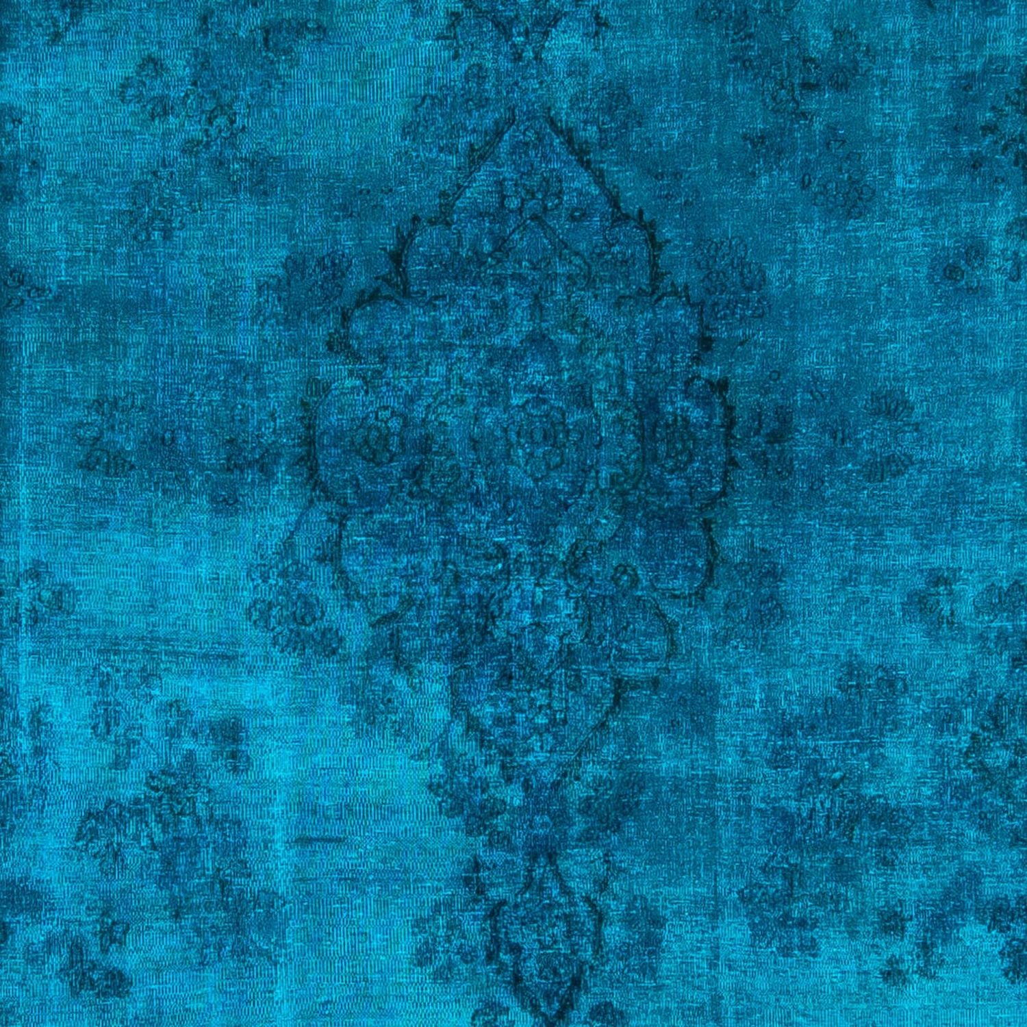 Alfombra Vintage - 363 x 251 cm - azul oscuro